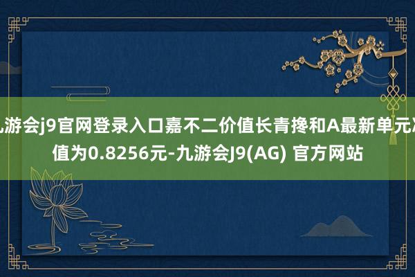 九游会j9官网登录入口嘉不二价值长青搀和A最新单元净值为0.8256元-九游会J9(AG) 官方网站